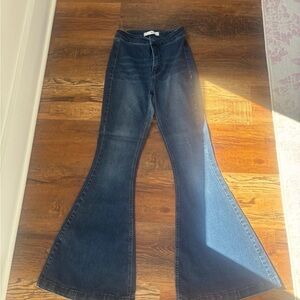 KanCan Dark Blue Flare Jeans
